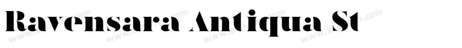 Ravensara Antiqua St字体转换